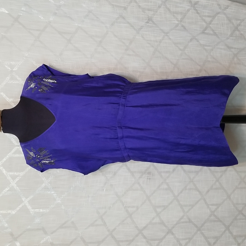 Express Dress Womens Size Large Purple Sleeveless Lace